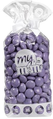 M&M'S mono couleur au chocolat au lait - Sachet de 300g de M&M'S - Idée de DIY - Idéal pour un mariage, une fête d'anniversaire, un buffet de bonbons, un baptême, une gender reveal (Lilas)