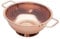 BLAGAIN Colander 3-Quart with Handle, Food Metal Strainer for Kitchen Sink, Pasta Pot for Noodles Vegetables and Fruits, Stainless Steel, Rose Gold