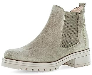Gabor Damen Chelsea Boots, Frauen Stiefeletten,Wechselfußbett,Moderate Mehrweite (G),Schlupfstiefel,Stiefel,salvia (Micro),38.5 EU / 5.5 UK