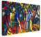 Leinwandbild (30x20cm) August Macke: Zoologischer Garten, Leinwand auf Keilrahmen gespannt und fertig zum Aufhängen, hochwertiger Kunstdruck aus deutscher Produktion