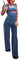 Aunaeyw Zweiteiliges Halloween-Kostüm für Damen, gruseliger Albtraum-Killer, Puppe, Wanna Play, Filmfigur, Bodysuit, Chucky-Puppe, Kostüm-Set, D-Blau, 38