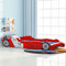 SMTSEC Kinderbett Rennwagen 90x200 cm rot