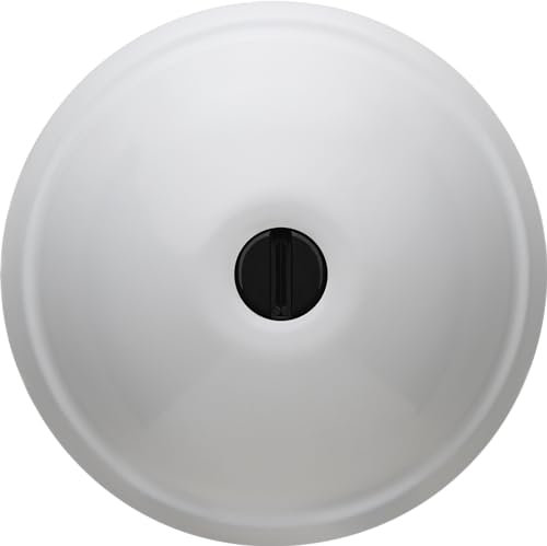 MERONI SERRATURE UFO3 Comfort Cerradura Antirrobo Simple de Alta Seguridad para Vehículos Comerciales, Cierre Automático, Acero Inoxidable (Blanco)