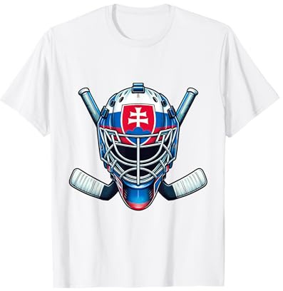 Slowakei Eishockey Flagge Helm Sport T-Shirt
