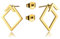 Dreamtimes Dreieck Ohrringe Tiny Square Dreieck Stud Circle Spike Huggie Hoop zierliche kleine einfache geometrische Schmuck Weihnachtsgeschenke fr Frauen (Quadrat-G)