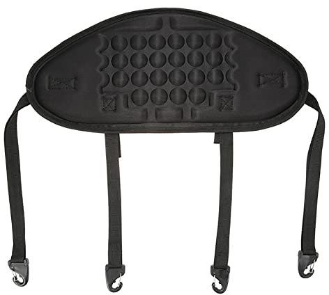 SIUKE 1pc Adjustable Kayaking Canoeing Sit On Top Kayak Seat Back Rest Seat Backrest Support Back Pad Band Antiskid Cushiony Black