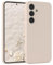 EAZY CASE - Silikonhülle für Samsung Galaxy S24 Hülle Silikon Case Beige weich stoßfeste Handyhülle Galaxy S24 Schutzhülle mit Kameraschutz Dünn Premium Schutz Cover TPU Phone Bumper in Taupe