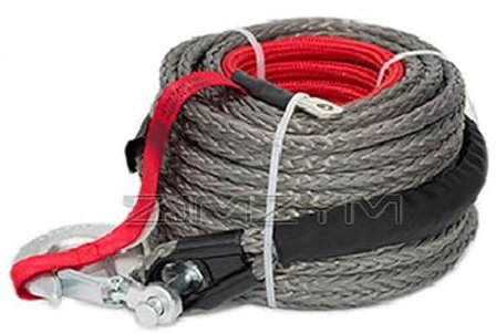 Cable sintético para cabrestante Línea de cabrestante multicolor de 10 mm * 30 m, cuerda de remolque, cuerda de fibra sintética de polímero, cuerda de plasma for tracción de vehículos todoterreno Para