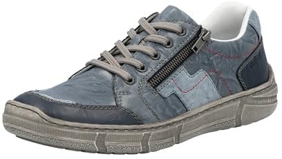 Rieker Herren 4004 Schnürschuhe, blau 12, 45 EU