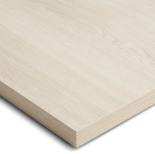 Tablakala Tablero Madera para mesa, 160x80cm y Espesor 3cm, Acabado Roble Claro, Compatible con Escritorio Elevable, Tablones de madera, Tablero Madera Maciza Mesa
