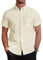 J.VER Men's Short Sleeve Shirt Smart Casual Regular Fit Cotton Shirt Non Iron Button Down Oxford Work Office Summer Dress Shirts Yellow 3XL