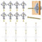 ZDNT 100PCS Tassello A Cavità Farfalla,Tasselli per Cemento Armato,Tappi e Viti a Parete in Cartongesso,Viti per Cartongesso,Tasselli per Cartongesso y Viti Cartongesso,per Mattone Forato,Cartongesso