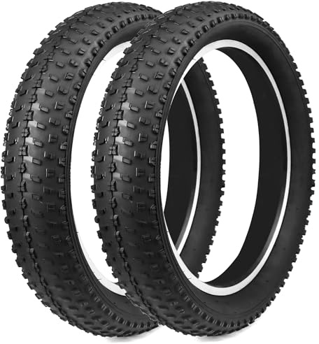 GRELiving Neumáticos para bicicleta eléctrica de 3,0 pulgadas, 20 x 3,0/24 x 3,0/26 x 3,0, 60 TPI Heavy Duty neumáticos para bicicleta eléctrica, bicicleta de montaña, bicicleta de nieve, bicicleta