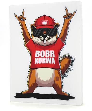 1x Aufkleber Bober Bobr Boba Kurwa Auto Sticker Biber Polen Outdoor konturgeschnitten für Innen & Außen