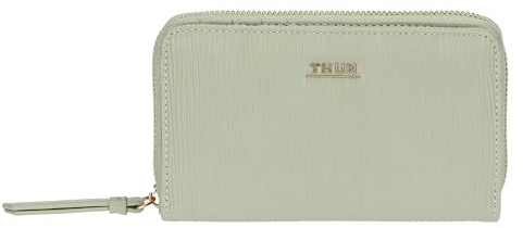THUN - Portafoglio medio, verde - ecopelle - Collezione Sempre con me - 16.3 x 3 x 10 cm