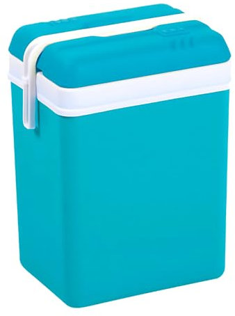 Kühlbox 15L Kompakt Passiv – Eisbox ohne Strom, Tragbare Kühltasche für Camping, Picknick & Strand, Isoliert, Leicht, Auslaufsicher, Sommerdesign, Mini Eistruhe Outdoor – Kamai Coolbox (Türkis)