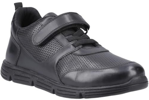 Hush Puppies Alfie Bungee SNR Leather Boys's Black Shoes - UK 6