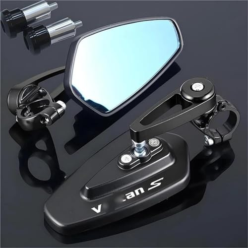 GEGWWFVVC Motorrad-Rückspiegel Für Kawasaki Für Vulcan S 650 VN650 1 Paar Motorrad Rückspiegel Roller Bar End Lenker Spiegel(002)