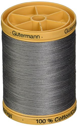 Gütermann 876 YD Natürliche Baumwolle Gewinde Feststoffe, grau