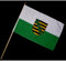 Everflag Stock-Flagge 30 x 45 : Sachsen