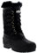Donna Nylon Tempo Freddo All'Aperto Neve Polsino In Pelliccia Stivali - BLK42 AYC0132
