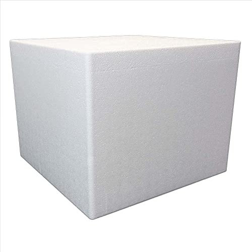 Terra Exotica Styroporbox/Thermobox - 48,0 Liter - 48,0 x 48,0 x 38,0 cm/Wandstärke 4 cm - Styrobox zum Transport von Reptilien