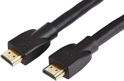 Amazon Basics 4K HDMI Cable 4.6m - 18Gbps High Speed with Ethernet, 4K@60Hz, 2160p, Black