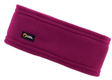 Lupa Bandeau unisexe triple couche en micro polaire fait à la main - Cache-oreilles pour homme et femme - Fuchsia