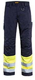 Blaklader 18691514 Multinorm-Winterhose, Marineblau/Gelb, grootte C62