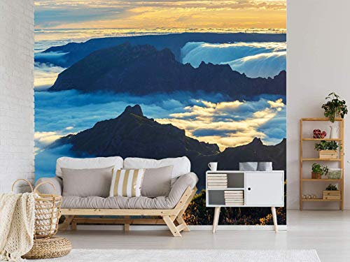 OEDIM Papier Peint Auto-Adhésif | Nuages Bleues| 500 x 300 cm | Décoration muraux de Chambre