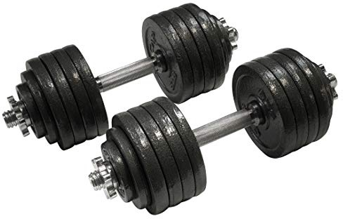 CAP Barbell 23,8 kg verstellbares Hantelgewicht (Paar), verchromt