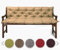 sunnypillow Bankauflage Stuhlkissen Bankkissen 200 x 50 x 50 cm Sitzkissen und Rückenkissen für Hollywoodschaukel Polsterauflage Auflage für Gartenbank viele Farben und Größen zur Auswahl Sandfarben
