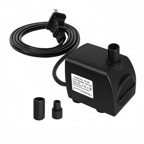 SongLong Submersible Pump 200GPH 5.2ft. High Lift for Fountains