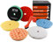 TPMIX Polierpads, 5 Stück, 165 mm Orbital-Polierpads und 1 Mikrofaser-Puffer-Pads, Schaumstoff-Polierpad für Compounding, Polieren und Wachsen, für 150 mm Trägerplatte, Autopoliermaschine