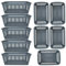 Plastic Handy Basket Storage Basket Great for Bathrooms,Bedroom and Kitchen-37CM-(SILVER) (10)