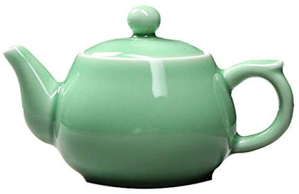 Celadon Teekanne, Jadegrün, Porzellan-Teekanne, Kungfu-Tee-Utensil, Teezeremonie, 4 optionale Farben, Pflaumengrün