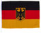 Netflags Flagge Deutschland mit Adler, Bundeswappen, Schiffsflagge mit 160 g/qm Stoffgewicht (100 x 150 cm)