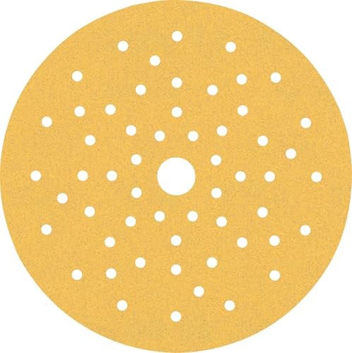 Bosch 50x EXPERT C470 Schleifblatt Mehrloch (für Farbe auf Holz, Hartholz, Ø 150 mm, Körnung 120, Professional Zubehör Exzenterschleifer, Schwingschleifer)