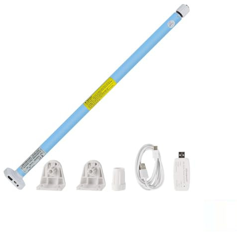 zemismart Tuya - Tenda a rullo ricaricabile WiFi, motore elettrico tubolare per otturatore SmartLife con tubo da 28 mm, controllo vocale eco, timer, telecomando APP Tuya (solo motore)