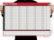 Wandplaner für 2023, A1-Format, 84 x 59 cm, Ganzjahreskalender, Home Office, Arbeit läuft Januar bis Dez