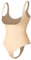 Figurformender Body für Damen, Beigefarbener Tanga, XL