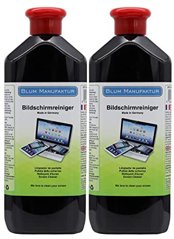 Blum Manufaktur - 2X 500ml Bildschirmreiniger Nachfüllflasche