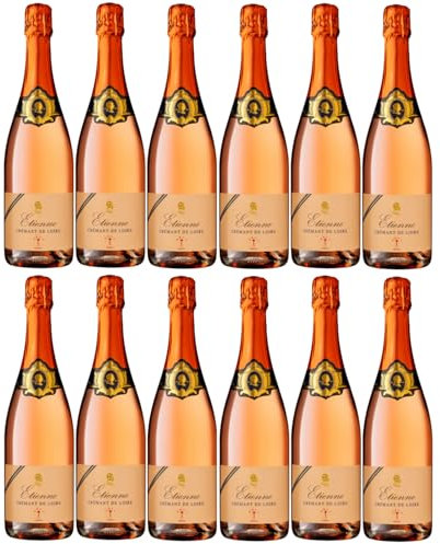 Bouvet Ladubay Etienne Brut Rosé Crémant de Loire AOC Frankreich Inkl. FeinWert E-Book (12 x 0,75l)
