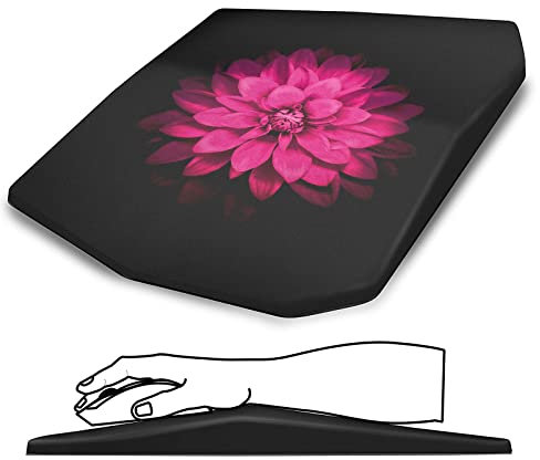VENUSDALI Mauspad mit Gelkissen,Mauspad mit Handauflage, Rutschfester Basis & Glatte Oberfläche Mausmatte für Büro und Zuhause gegen Handgelenkschmerzen(D)