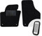 moto-MOLTICO Vorne Fußmatten Auto Velours Autoteppiche Schwarz Automatten Set 2-teilig passend für Seat Alhambra II 2010-2020