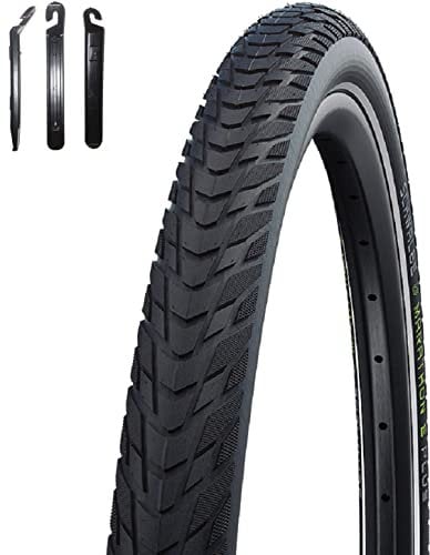 1 x Schwalbe Marathon E-Plus Smart D-Guard E-50 Schwarz-Reflex 50-622 inkl. Reifenheber