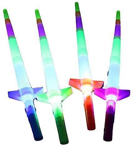 Toys Star Wand Magic Wand LED Kreative Attraktive Kleine Spielzeuge Geeignet für Neujahr, Valentinstag, Ostern, Erntedankfest, Halloween, Weihnachten, Vierteilige Teleskopstange (1 Stück)