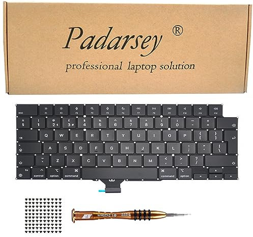 Pardarsey Replacement UK Layout Keyboard Compatible with MacBook Pro 14 A2442, 16 A2485 2021 with Keyboard Screws and Screwdriver