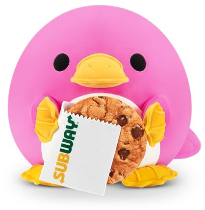 Snackles, Series 2, Platypus (Subway, Cookie), Plush Toy, Cuddly Squishy Comfort Plush with License Snack Brand Accessory, Small (20 cm), Brown Box, (Platypus)