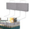 Ansobea 50x28cm Bettgitter Rausfallschutz Babybettgitter, Kinderbettgitter 5-Loch Höhenverstellbar, Bettschutzgitter für Kinderbetten und Familienbetten, Grau
